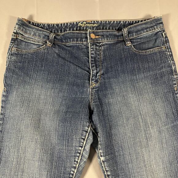 Old Navy The Dreamer Jeans Womens 14 Blue Bootcut Stretch Distressed Denim Pants - Picture 2 of 16